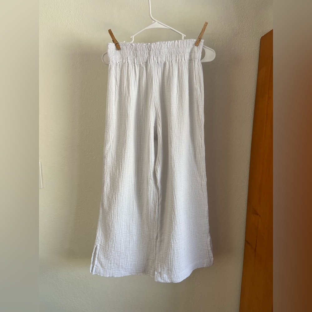 4Our Dreamers MARNI Cotton Gauze Smocked Waist Beach Pant